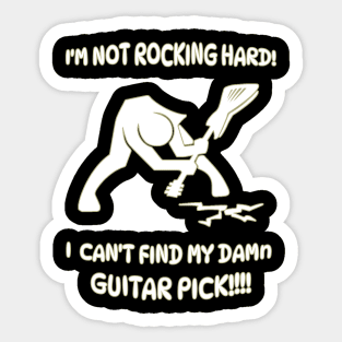 Can't find my guitar pick! Sticker